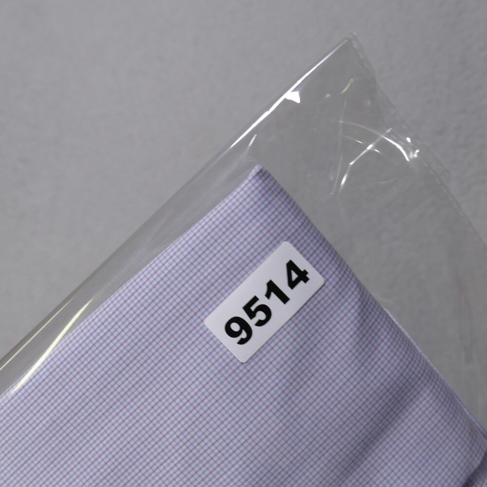 Eton Dress Shirt Mens 15 Slim Blue Pink Plaid Long Sleeve - Picture 15 of 15
